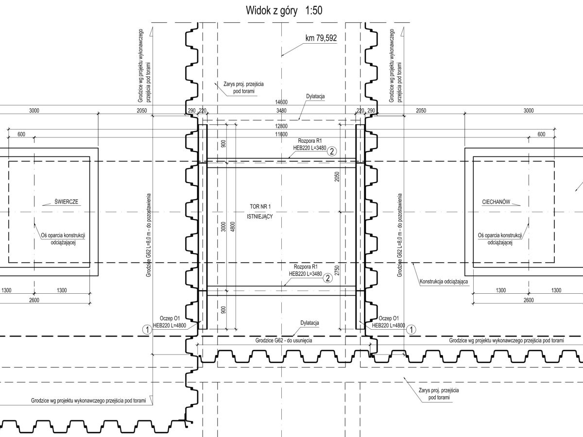 Projekt Montażu Konstrukcji Odciążającej i Zabezpieczenia&nbsp;Wykopu